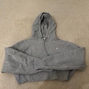 champion reverse weave cropped hoodie